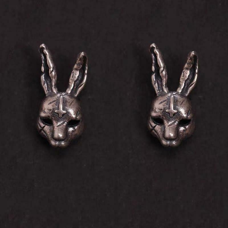 Women Retro Earrings Retro Cross Bunny Earrings for Party Costume Accessory