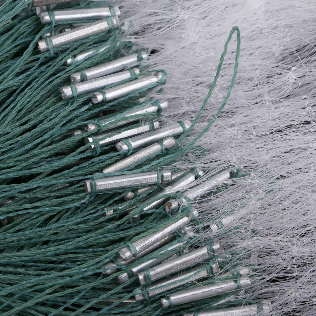 Fishing Gill Net with Floating  1x20m Sticky Polyethylene Green White Net