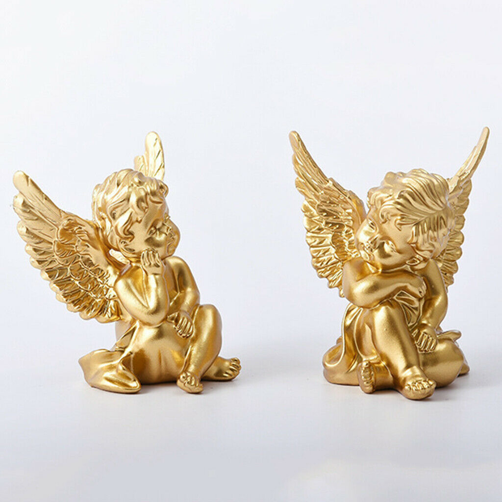 4x Cupid Angel Statue Cherubs Sculpture Tabletop Decor Hotel Gifts for Kid