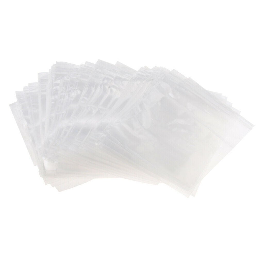 100 Pieces Clear Grip Seal  Bag Self Seal Resealable Bags 11Ã—16cm