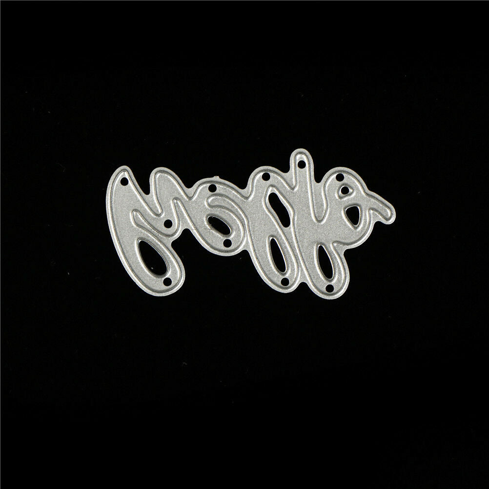 Thanks Hello Love Smile Metal Cutting Dies for DIY Scrapbook Album Paper Ca  Tt