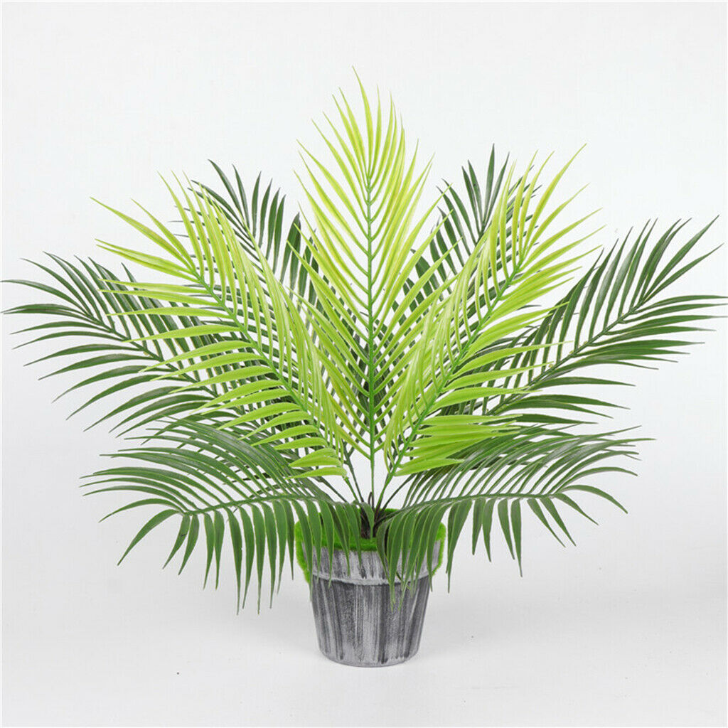 3x Faux Plant Leaf Silk Leaves Flower for Home Office DIY Garden Decor