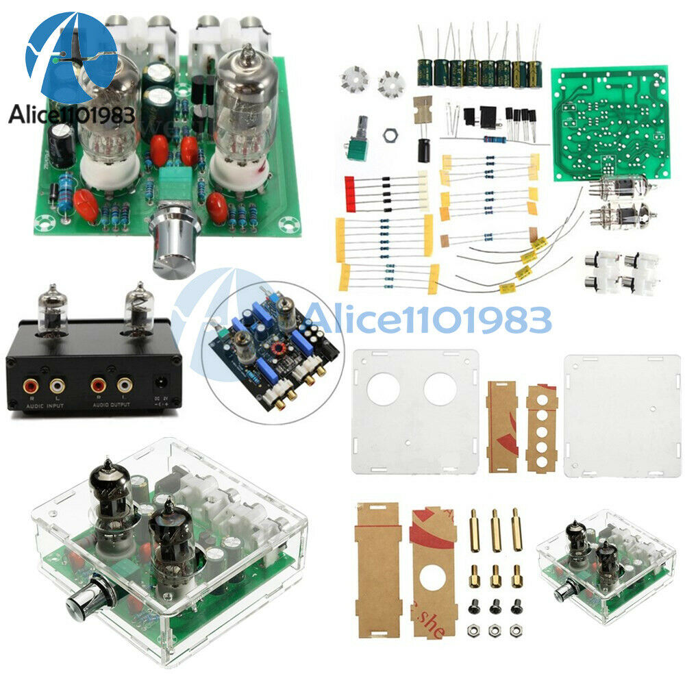 AC 12V 6J1 Valve Pre-amp Tube PreAmplifier Board Headphone Amplifier Buffer+Case