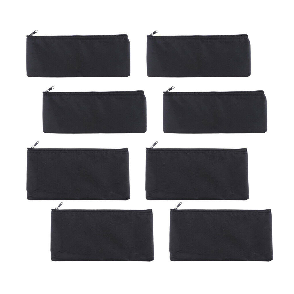 8pc Premium Mic Protective Bags Soft Dustproof Outdoor Traveling Black