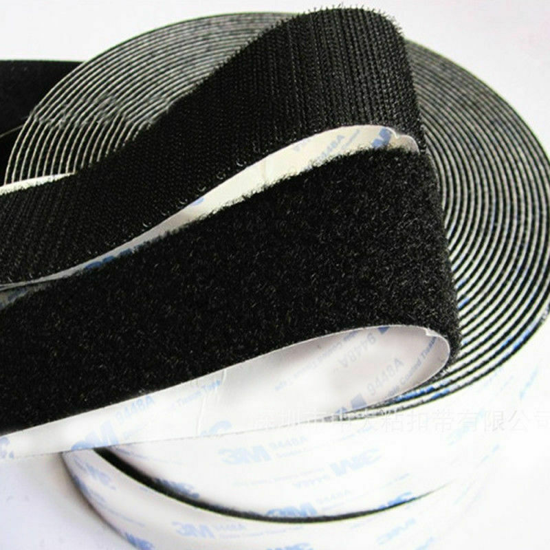 Heavy Duty Self Adhesive Tape Hook and Loop Sticky Backed Fastener 20mm