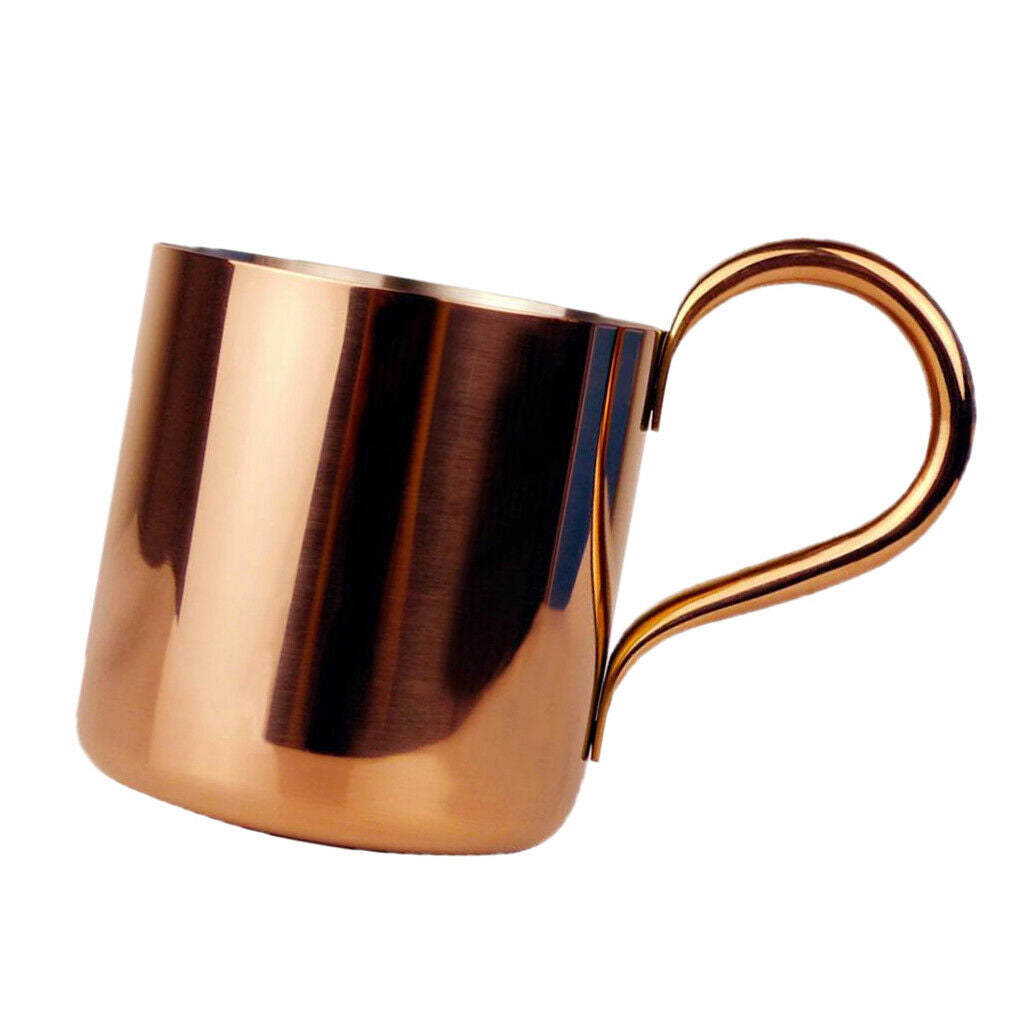2x Copper Plated Moscow Mule Mugs 500ml/17oz Cocktail Wine Serving Cups