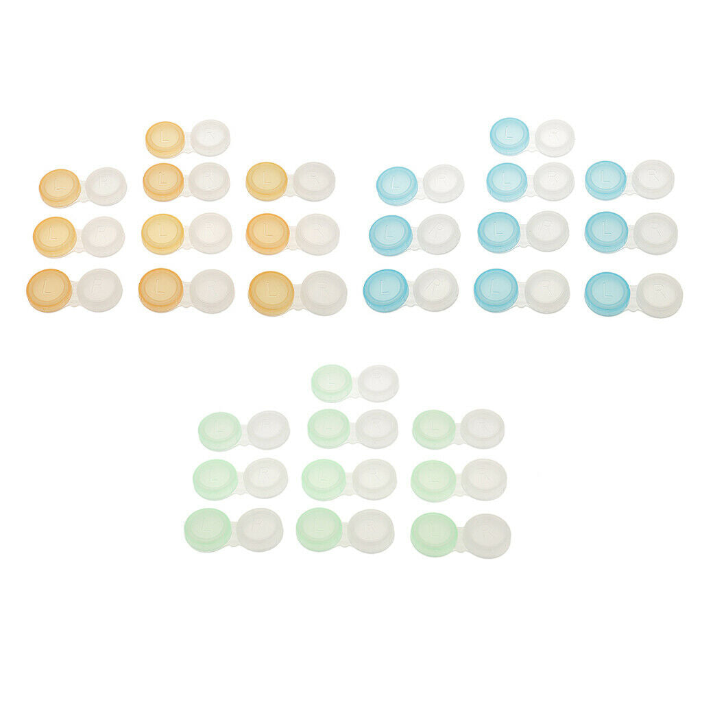 30pcs Contact Lens Soaking Storage Eyecare Case