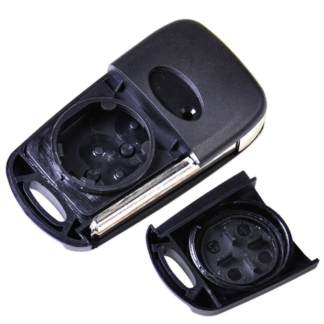 2x Uncut Blade 3 Buttons Flip Remote FOB Key Case Fit for KIA K5 Hyundai i20 An