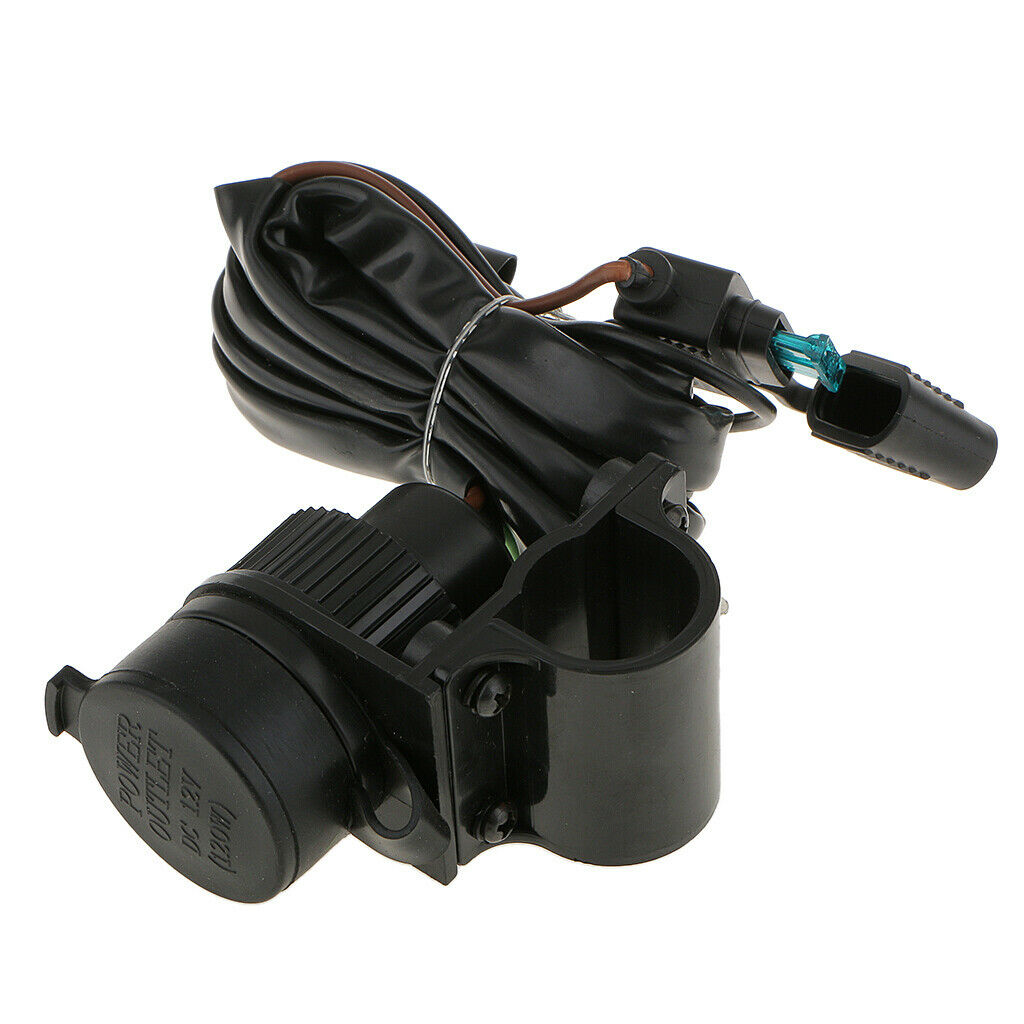 12V Car Autobike Cigarette Lighter Power Socket Plug Outlet with Bracket