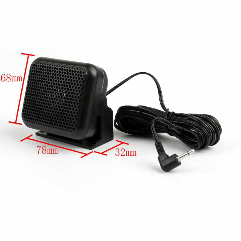 1x P600 Mini Speaker For Kenwood  Icom Yaesu 3.5mm Two-Way Car Radio .