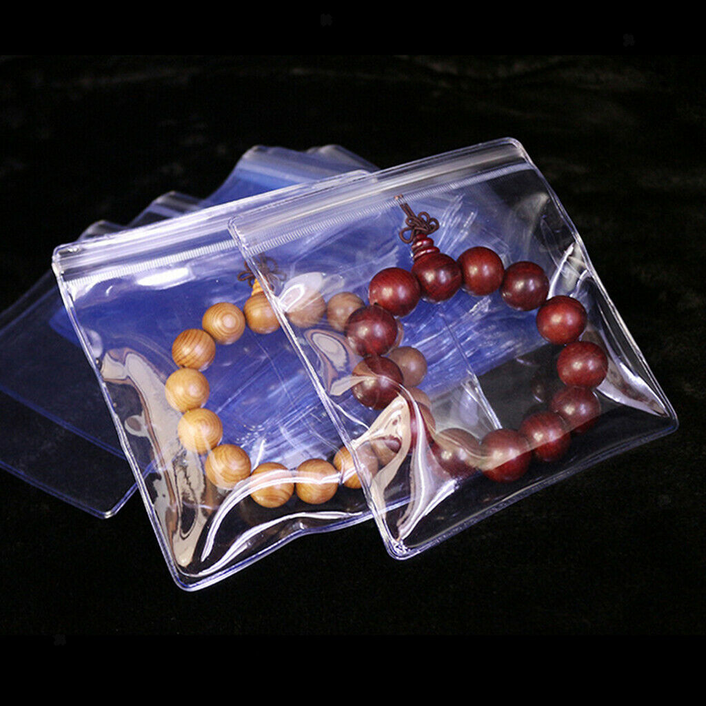Packs Recloseable Zipper Bags Self Sealed Bags Earring Ware Storage 9x13cm