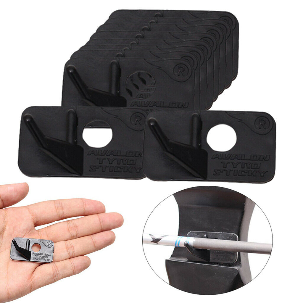 10 Pieces Black Recurve Bow Arrow Bow Rest Plastic Right Hand Archery Tools