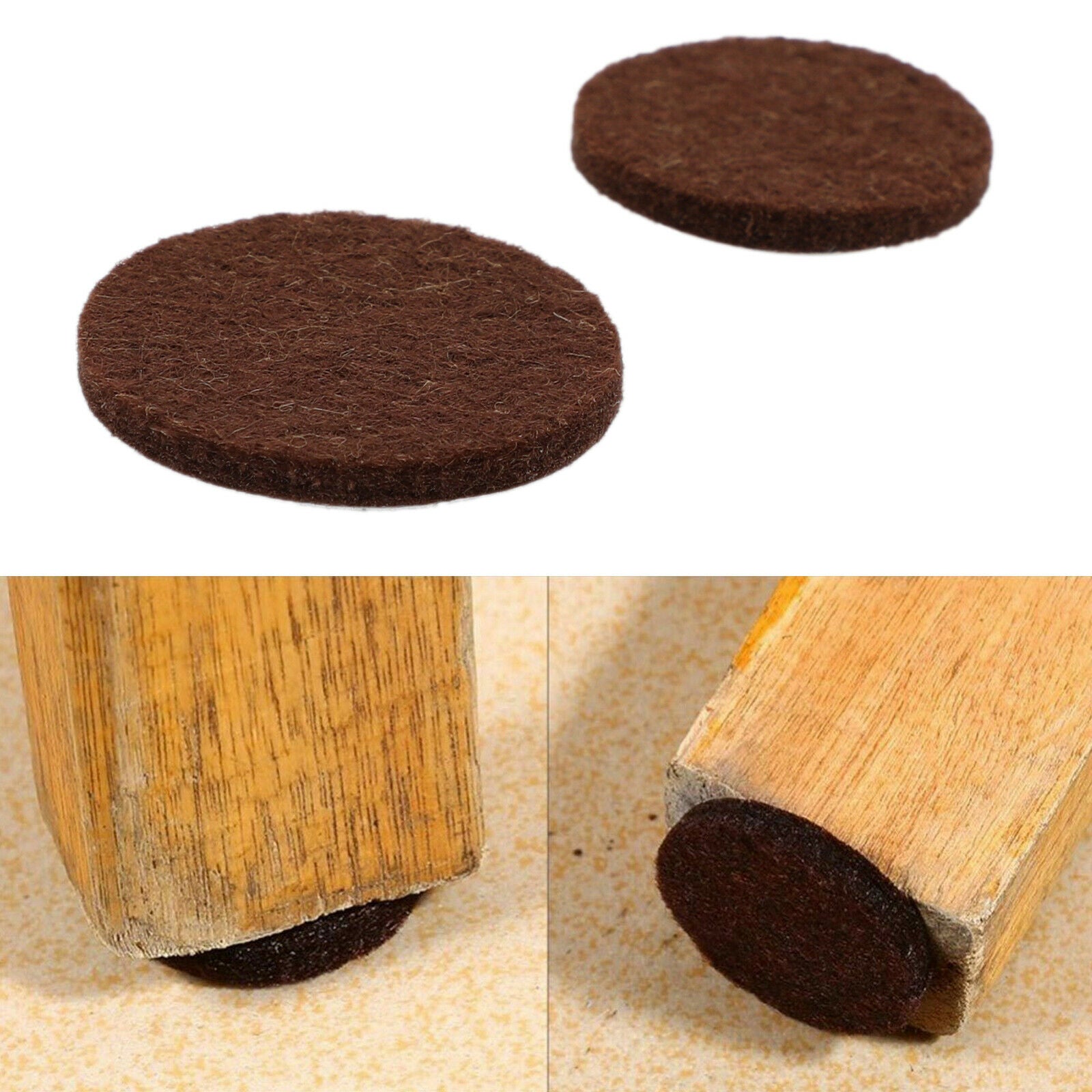 104x Furniture Pads Chair Leg Floor Protectors Felt Pads Hardwood Floors Bn AF6