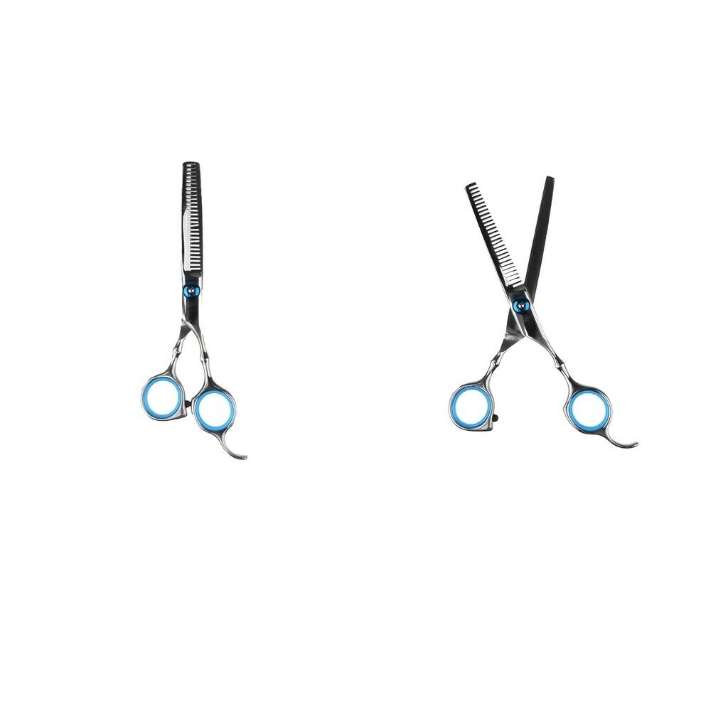 2Pieces Salon Hair Scissor Stainless Steel Hair Cutting Thinning Shears