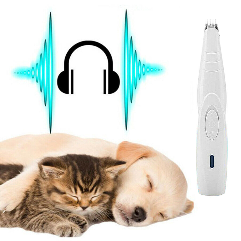 2 Set Dog Cats Foot Hair Trimmer Shaver Clippers Low Noise Easy to Use