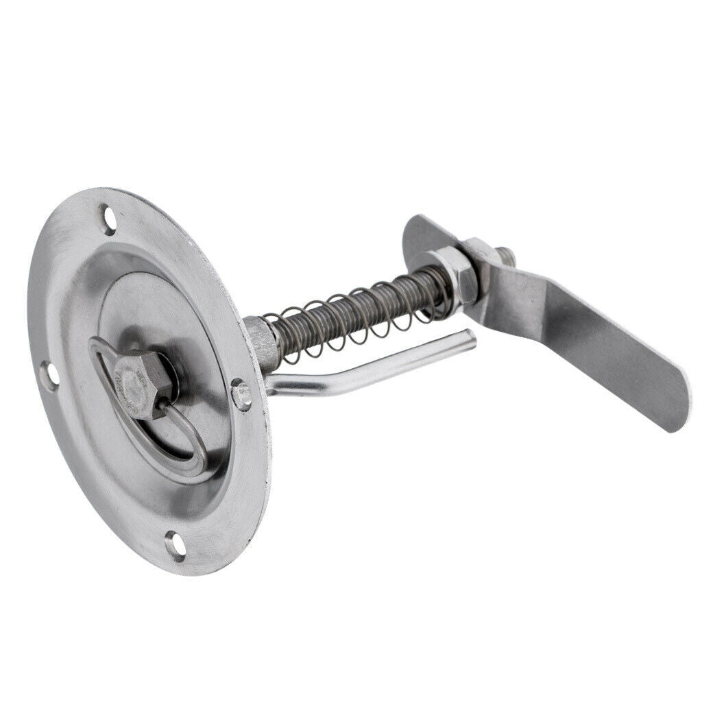 316 Stainless Steel Marine Boat Round Hatch Latch with Lift Ring Handle