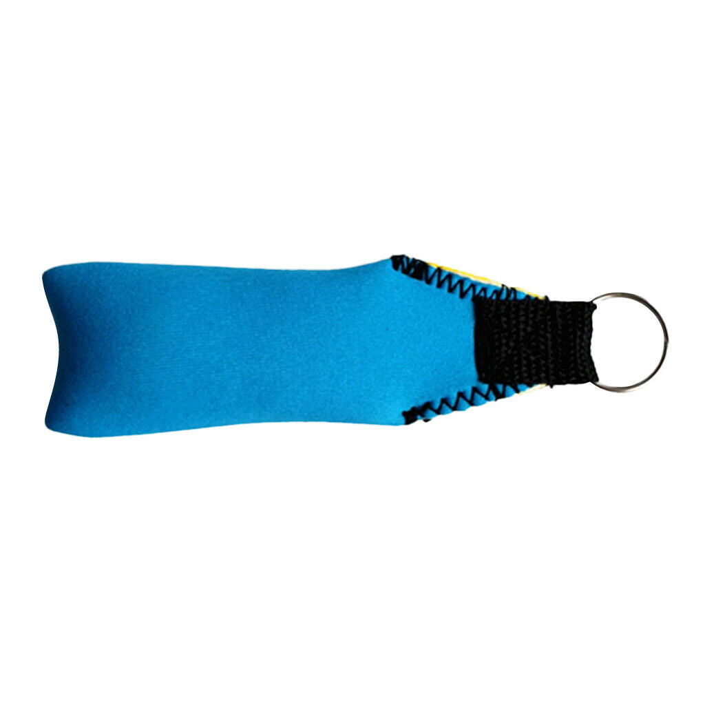 2X Rectangle Neoprene Floating Keyring for Boating Yachting Sailing Sky Blue
