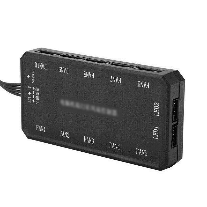 RGB LED Computer Case PC Cooling Fan Controller + RF Wireless Remote Control