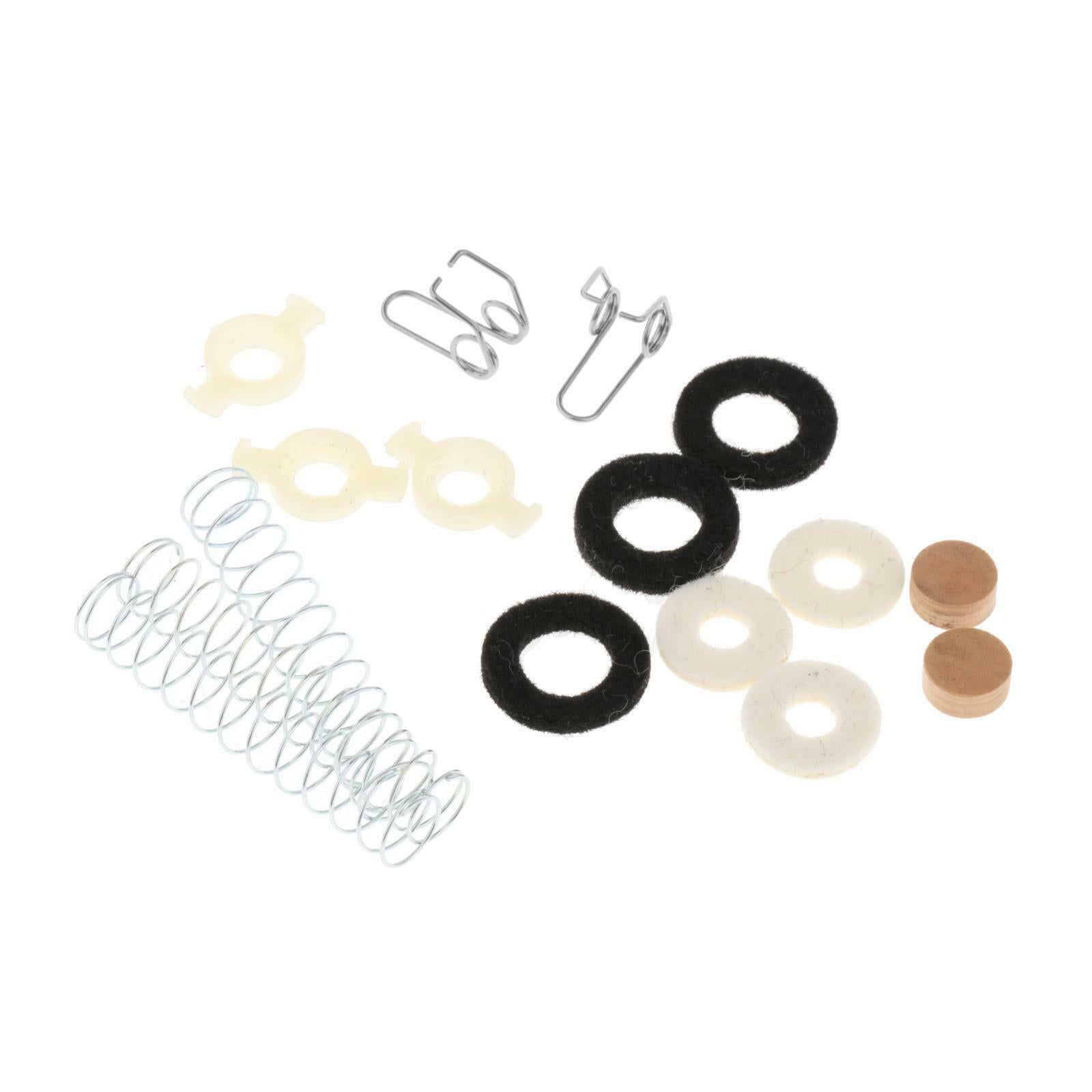 16pcs Durable Trumpet Piston Repair Kit w/ Brass Instrument Replacement