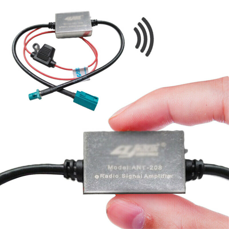 5th ANT-208 FAKRA Car 12V FM&AM Radio Inline Antenna Signal  Amplifier Booster
