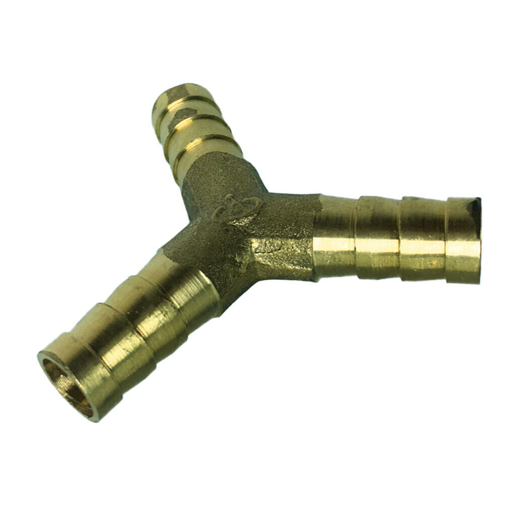 Brass Male Thread Y Shaped Equal Tee Connectors Adapters  10mm