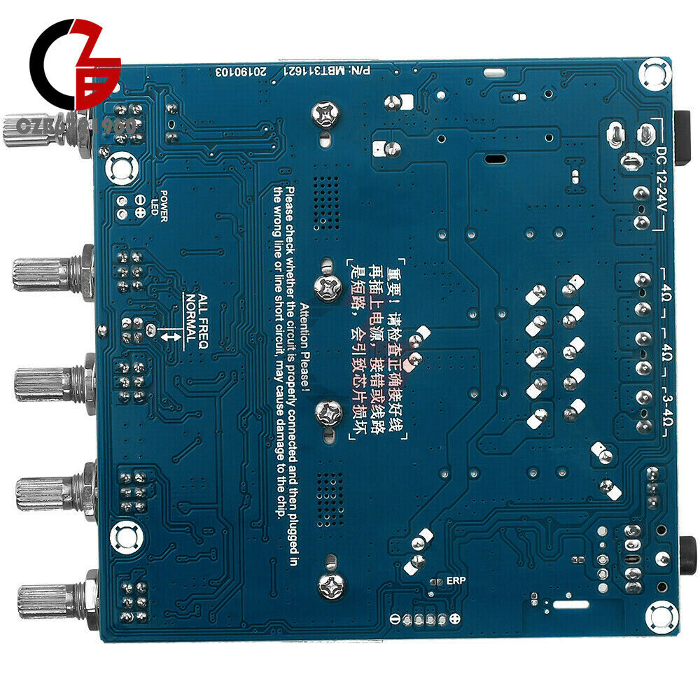 Bluetooth 5.0 TPA3116D2 Digital 2.1 Audio Amplifier Board 100W+50W+50W DC 12-24V