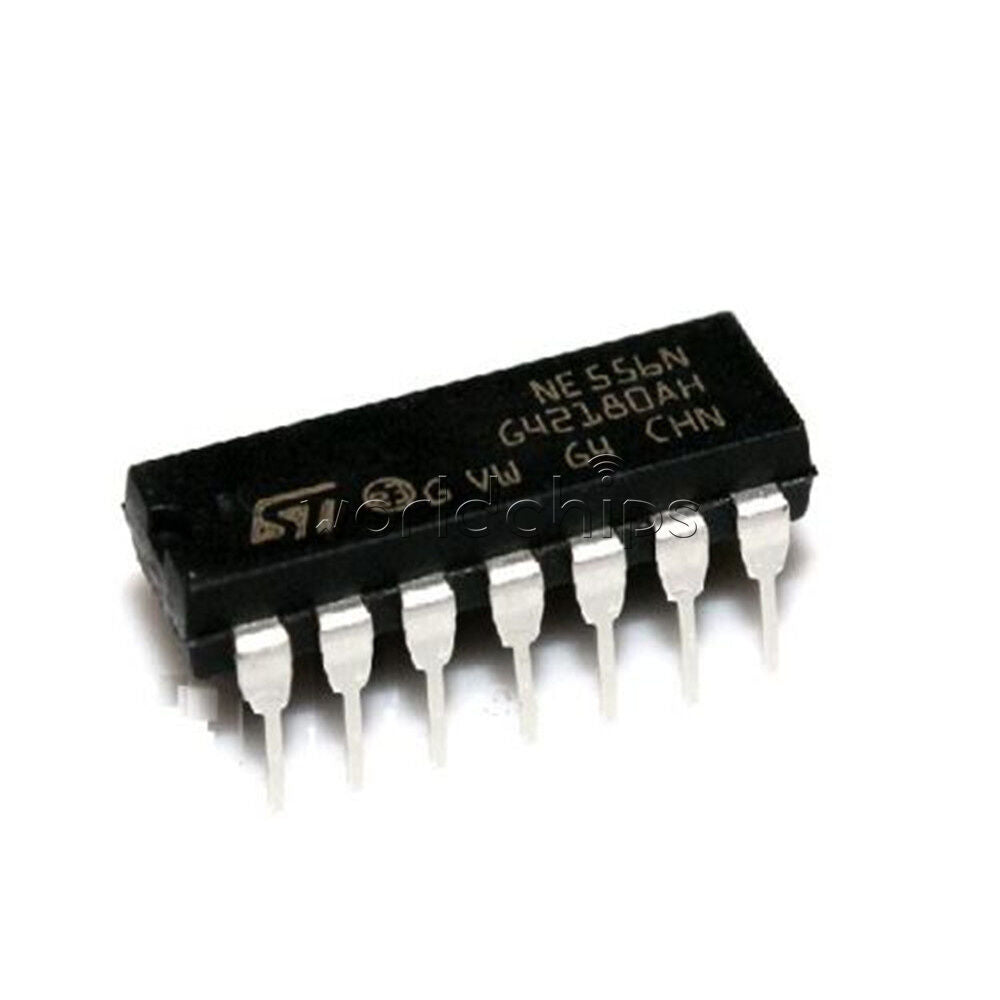 5PCS NE556N DIP-14 200mA RoHS 556 Dual Timer IC 4 Pack DIP14