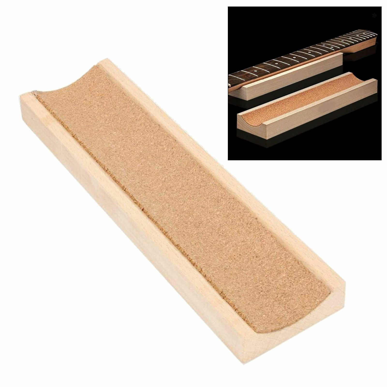 Wooden Guitar Rocker Neck Support Luthier Tool for Guitar Bass Ukelele Repairing