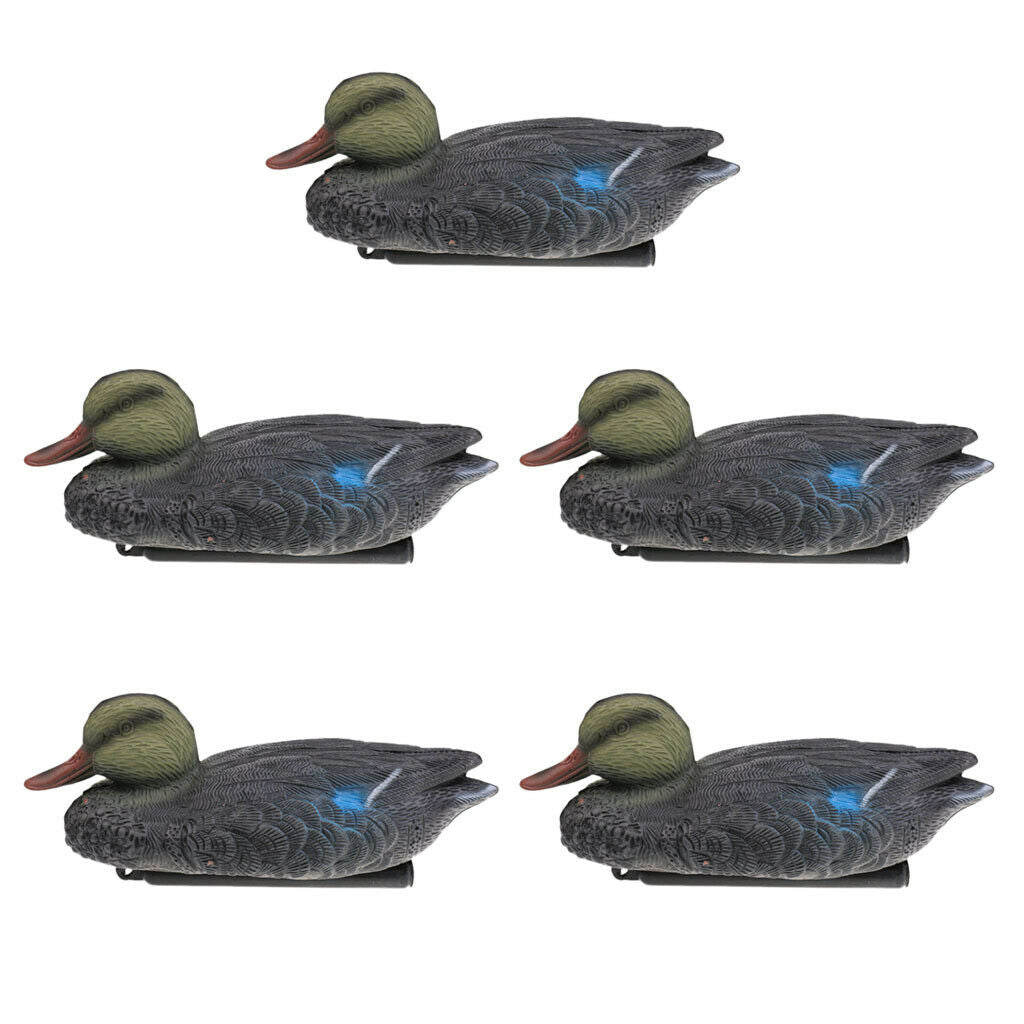 5 Pieces/Pack Lifelike Mallard Duck Decoy