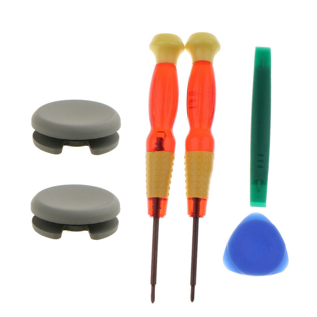 2pcs Analog Joystick   Thumb Cover with Tool for Nintendo 2DS, 3DS, 3DS LL/XL