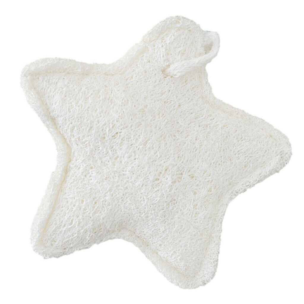 4Pcs Natural Loofah Luffa Bath Shower Sponge Body Scrubber Exfoliator Pad Brush