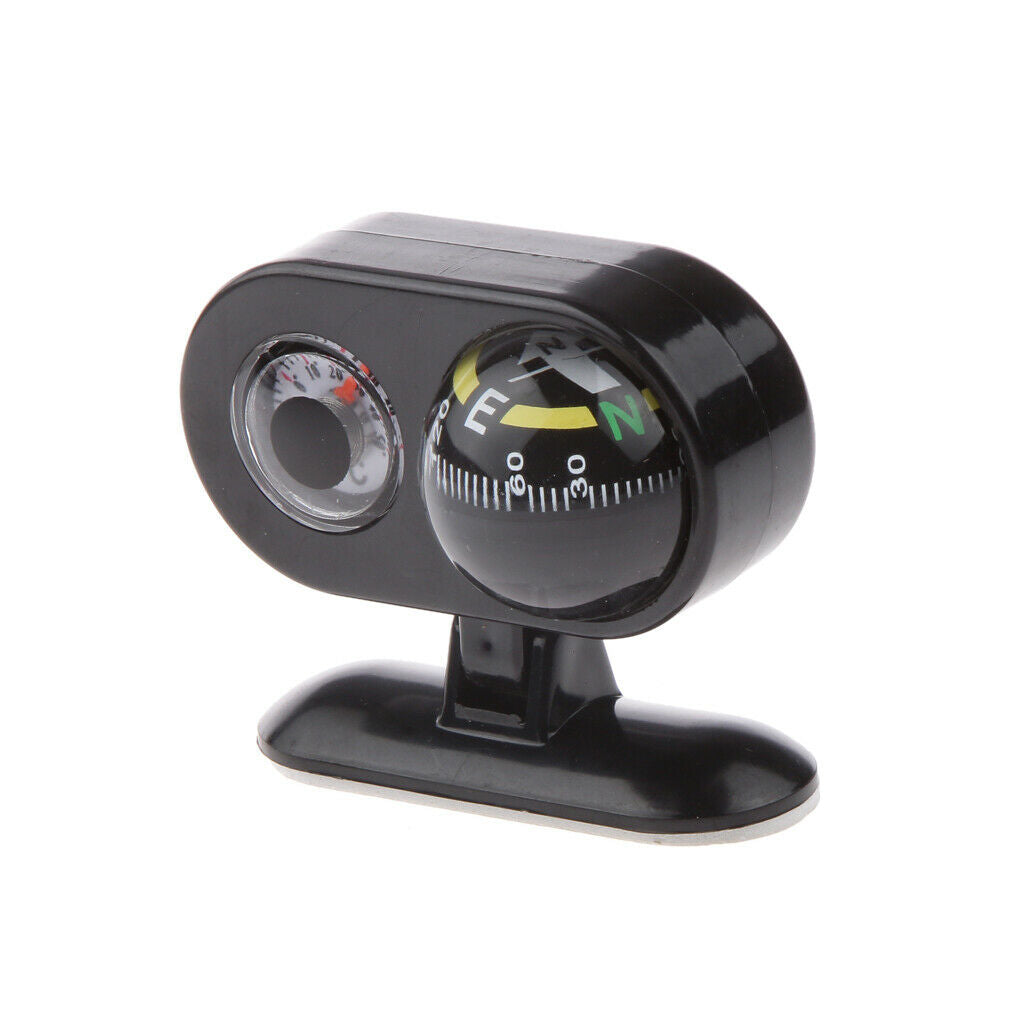 Removable 2 in 1 Car Compass Thermometer Boat Caravan Truck Hiking Hunting