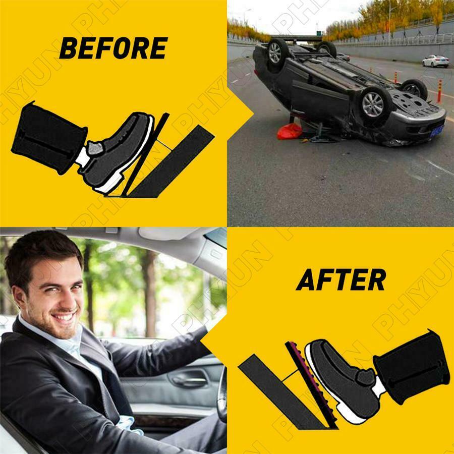 2x For Small Car Brake Cover Pad Foot Treadle Pedal Aluminium Alloy Universal