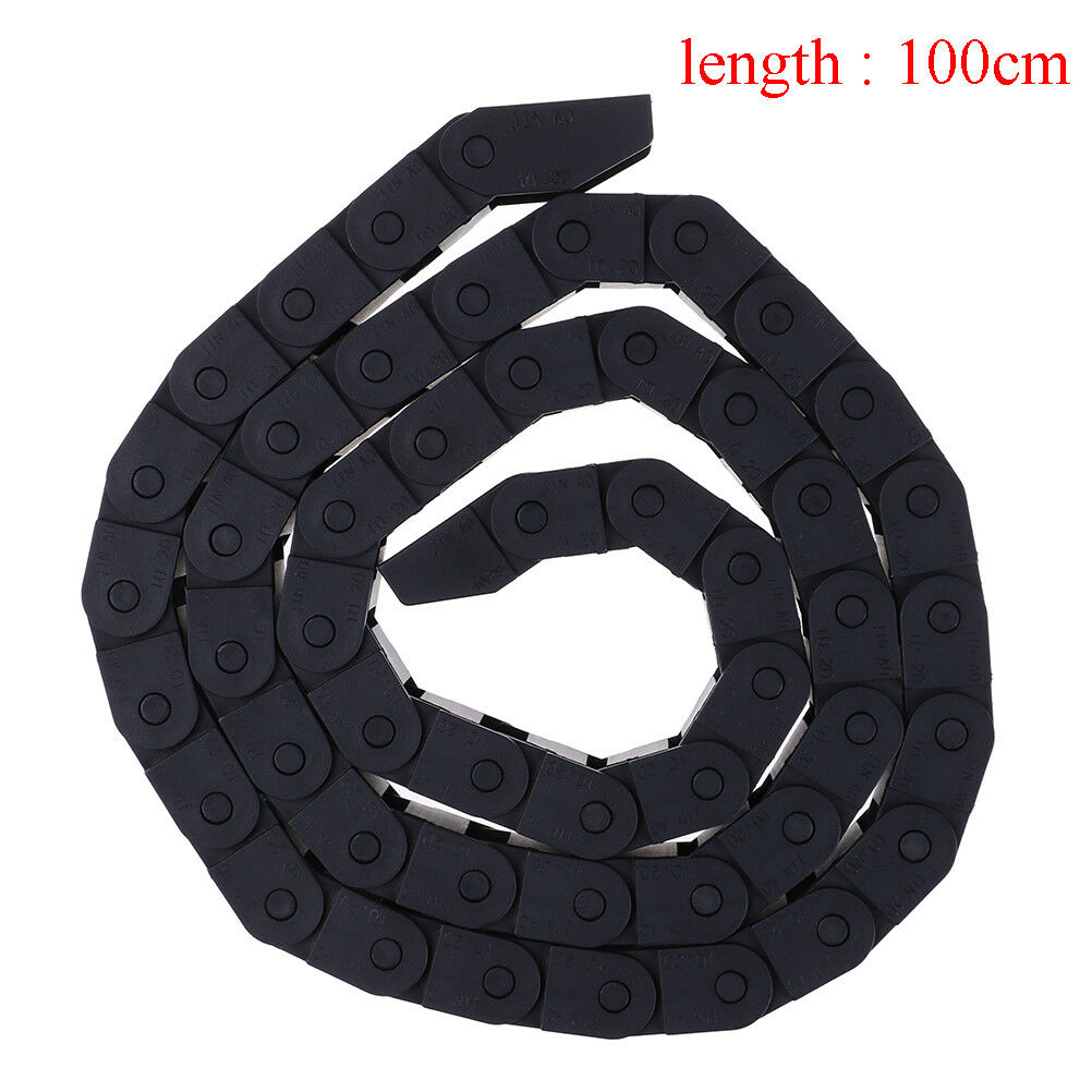 10 x 20mm Black Plastic Drag Chain Cable Carrier For CNC Router MilY1