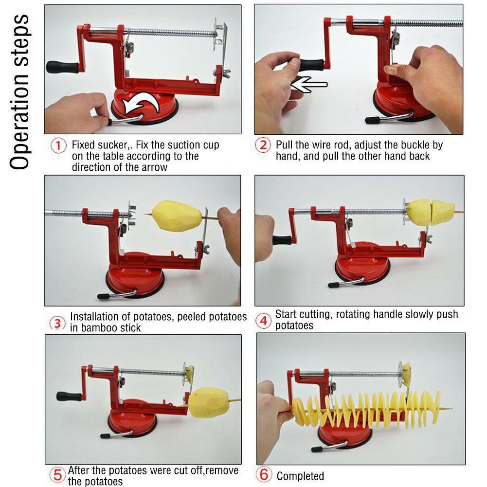 Rotating Machine Manual Magic Roller Spiral Radish Potato Spiral Cutter