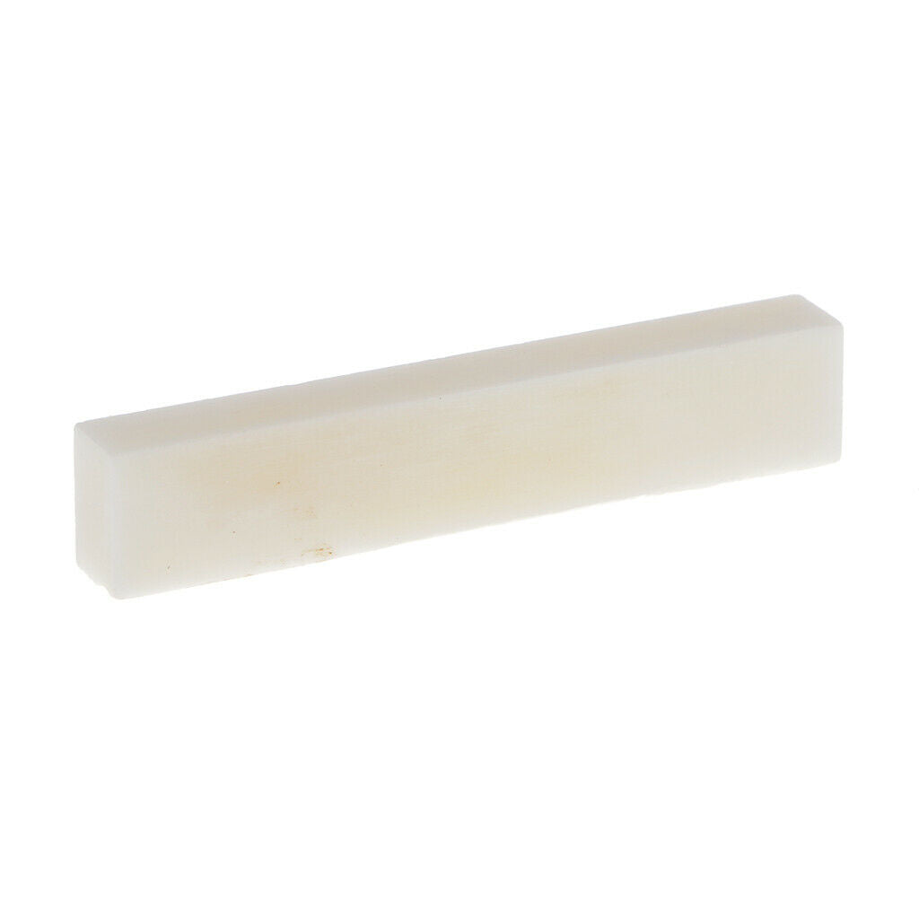 12x Quality 100% Dense 52mm Cattle Bone UNCUT BLANK NUT For Guitar Maker Beige