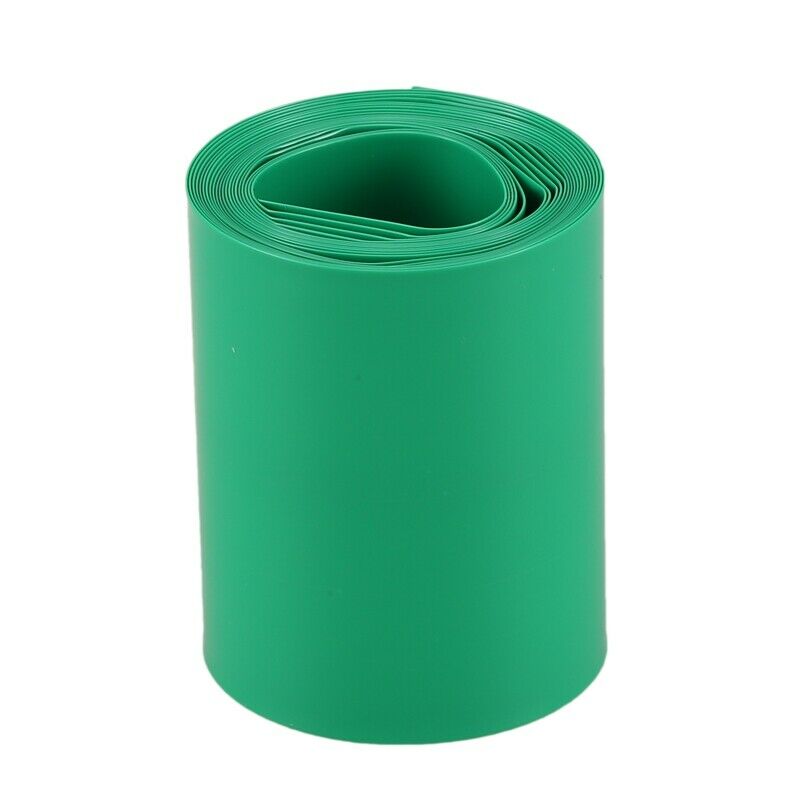 2M 50mm Dark Green PVC Heat Shrink Tubing Wrap for 2 x 18650 Battery F5X8X8