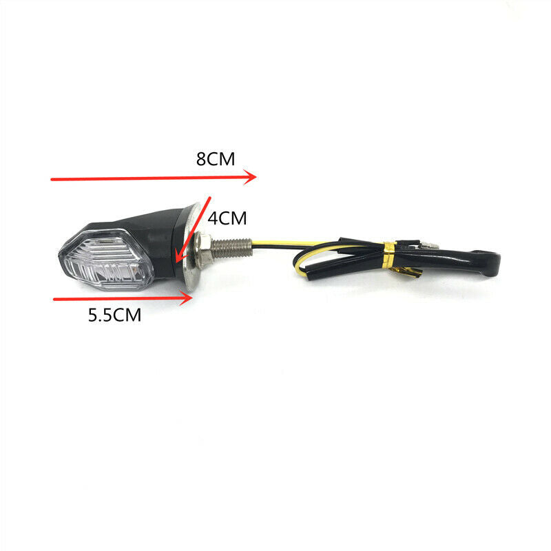 Motorcycle Flashing Turn Signal Indicator LED Triangle DRL Tail Light Lamp 1.3 W