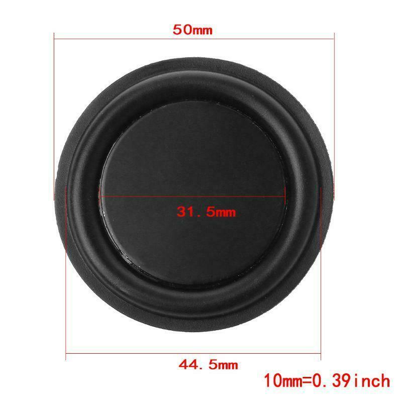 50mm Passive Radiator Subwoofer Speaker Vibration Membrane Bass Rubber Woofers