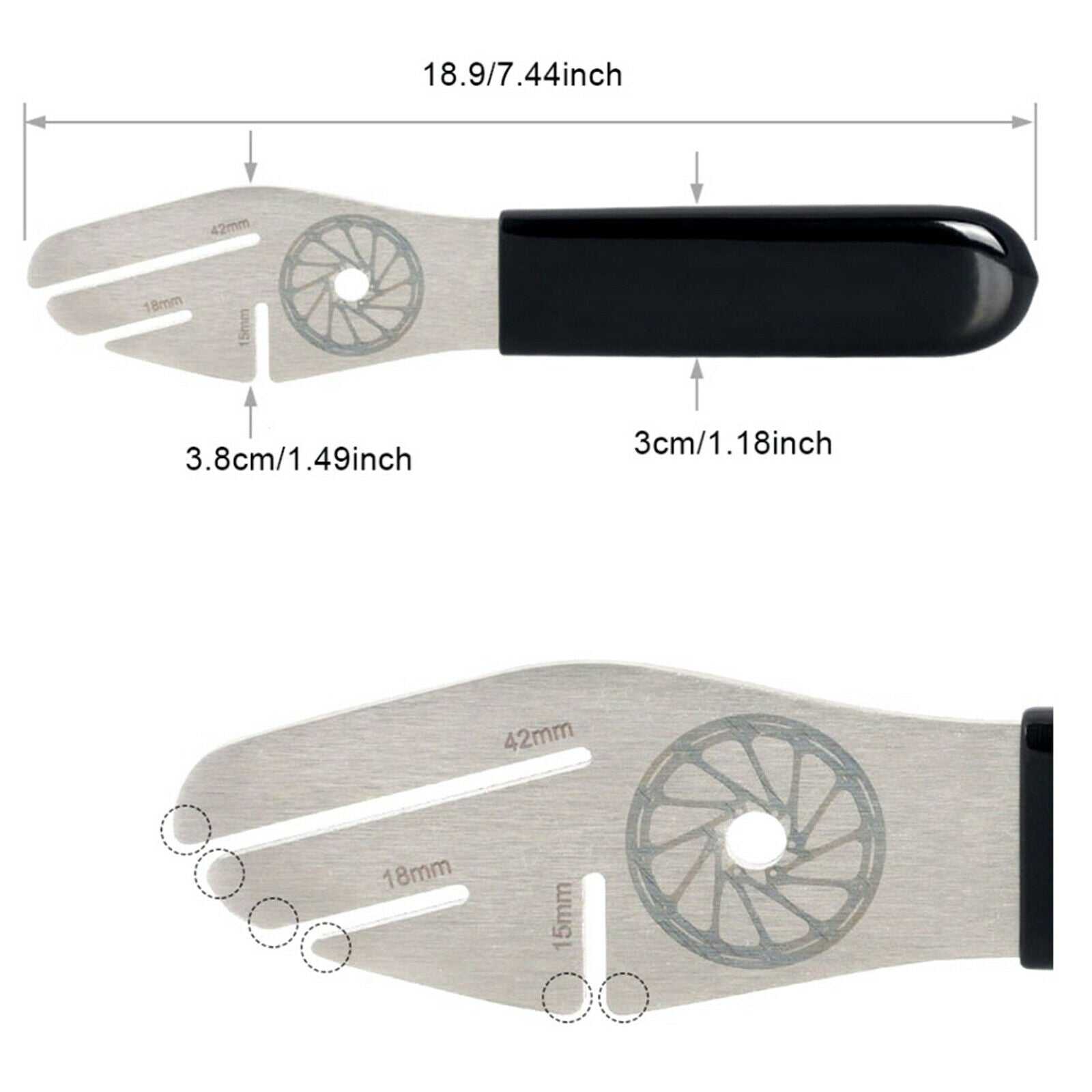 Durable Bicycle Disc Brake Rotor Alignment Wrench MTB Road Bike Repair Tool