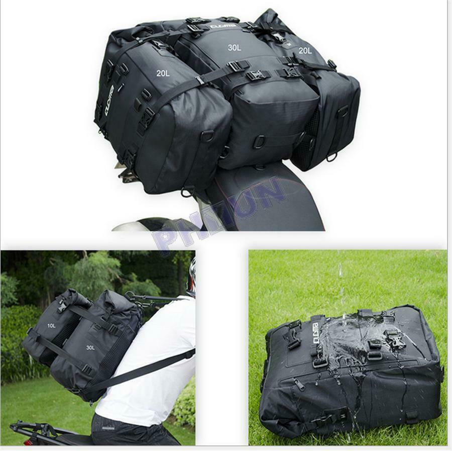 20L Motorcycle Tail Bag Storage Bag Shoulder Bag w/ Shoulder Straps Universal