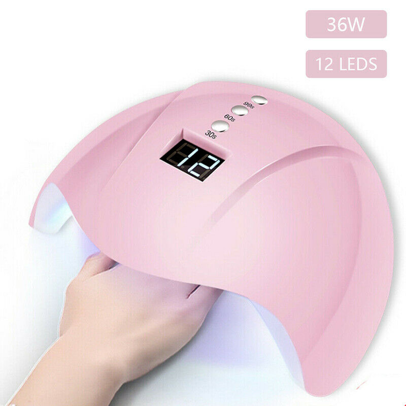 36W Nail Art USB Nail Lamp UV 12 led Light Nail Gel Dryer Curing Polish Mach,`BD