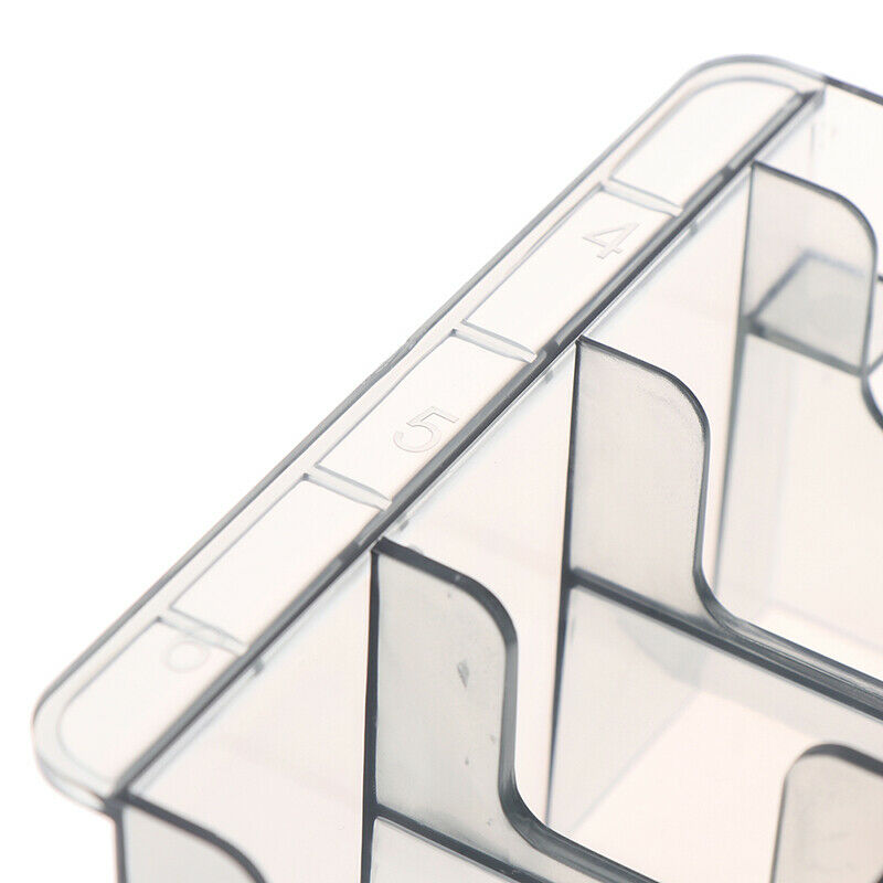 8 Grid Plastic Blade Organizer Storage Case Rack Clipper Comb Holder BarberS Ad