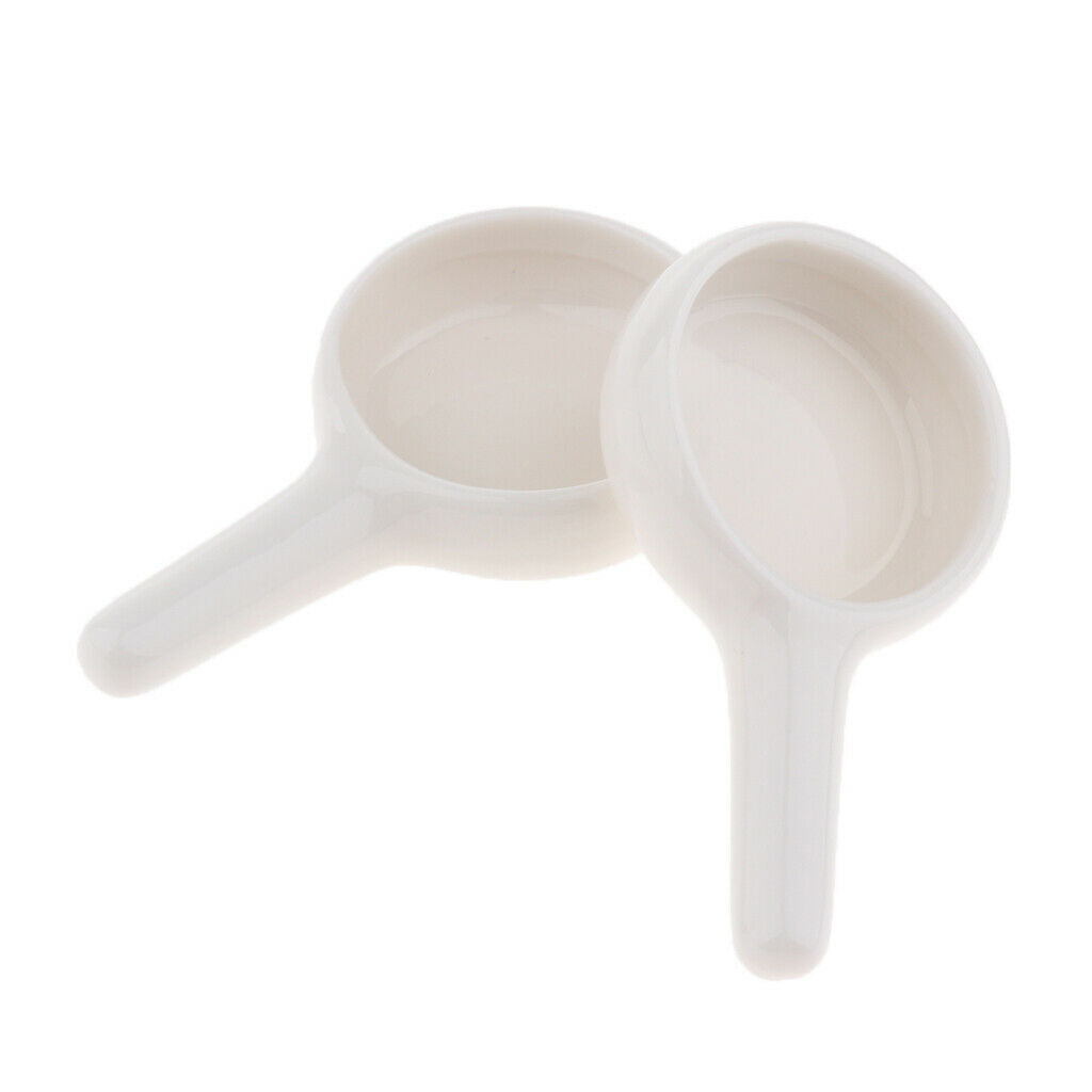 2Pcs White Ceramic Essential Oil Burner Scented Diffuser Candle Incense Holder