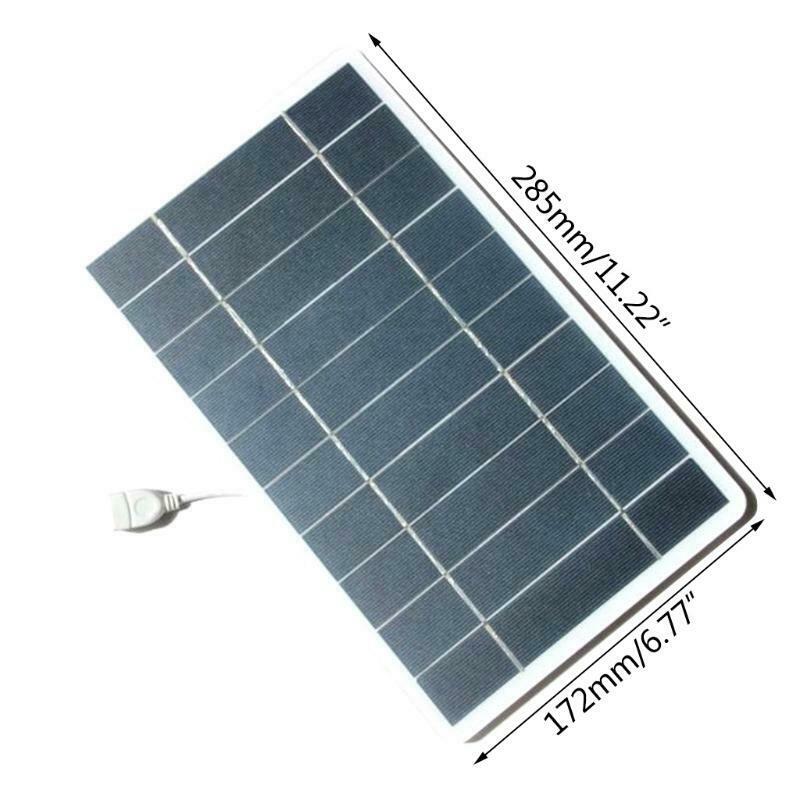 Outdoor Phone Battery Power Bank 5V Flexible Solar Panel Battery with USB Port