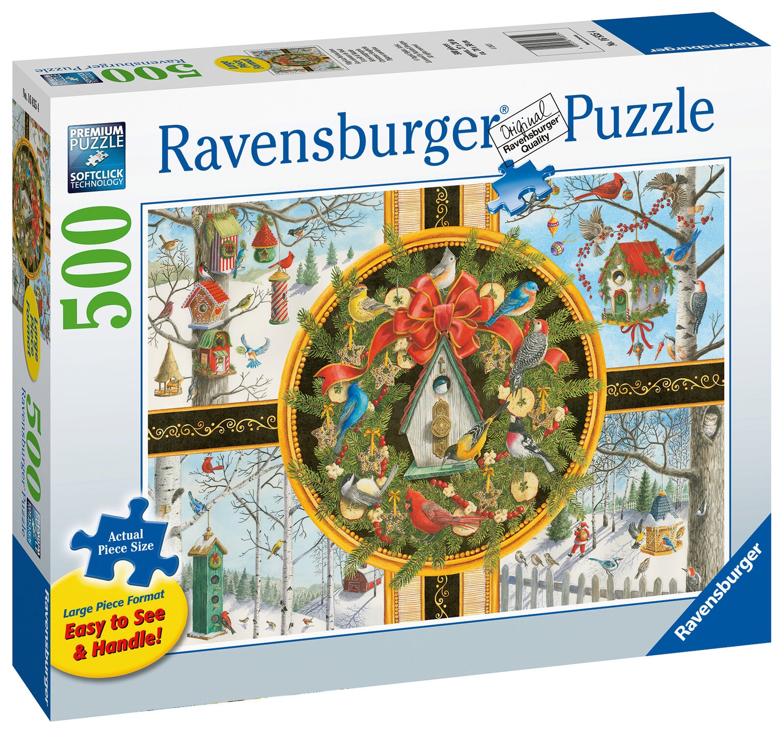 16835 Ravensburger Christmas Songbirds Jigsaw Puzzle Extra Large 500pc Age 10+