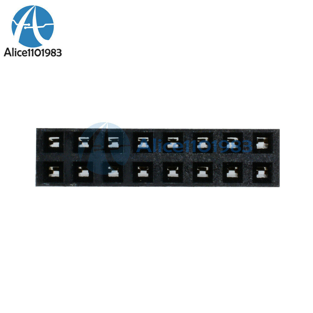 50PCS 2x8 16 Pin 2.54mm Double Row Female Straight Header Pitch Socket Pin Strip