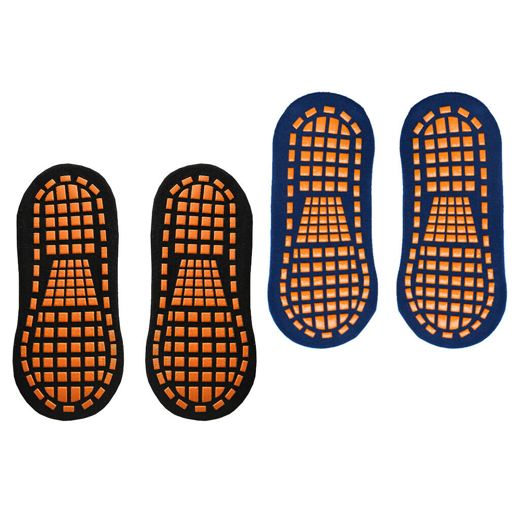 2 Pairs Teens Adults Anti-slip Yoga Pilates Barre Grip Ankle Crew Socks