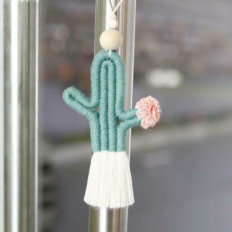 Handmade Weaving Cactus Wall Decor Wall Hanging Ornament for Home Decoration