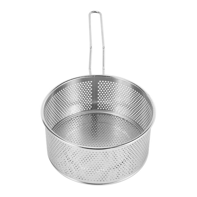 304 Stainless Steel Hot Frying Fried Basket Frying Pan Filter Food Colander OiZ4